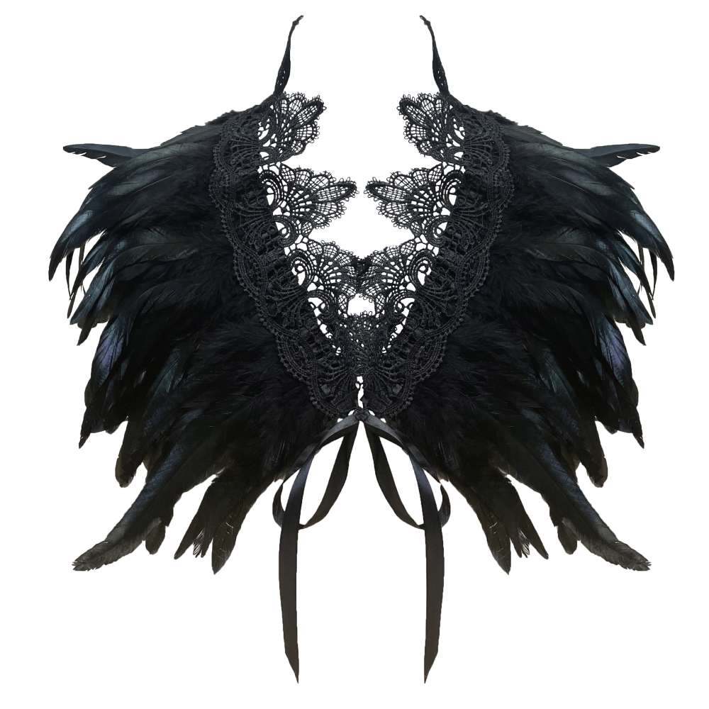 Zac's Alter Ego - Feather Costume Boléro - Noir